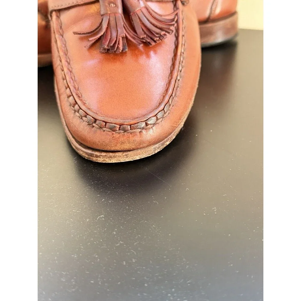 Allen Edmonds Maxfield Men's Sz 8.5 D  Woven Tassel Loafer made in USA Casual